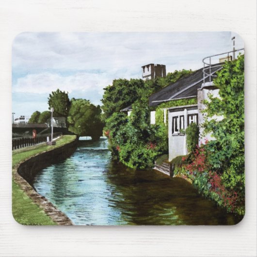 Schilderachtig Galway City Ireland Canal Uitzicht Muismat (Voorkant)