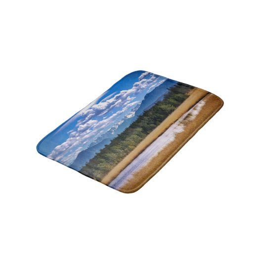 Schilderachtig gebergte Alpine Landschap Badmat (Gekanteld)