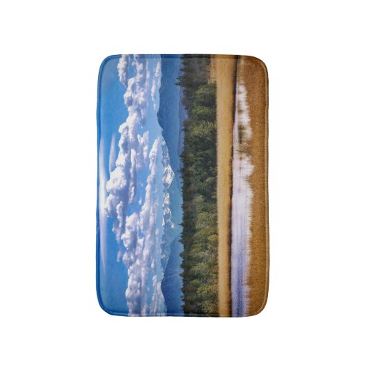 Schilderachtig gebergte Alpine Landschap Badmat (Voorkant Verticaal)