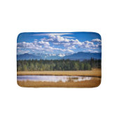 Schilderachtig gebergte Alpine Landschap Badmat (Voorkant)