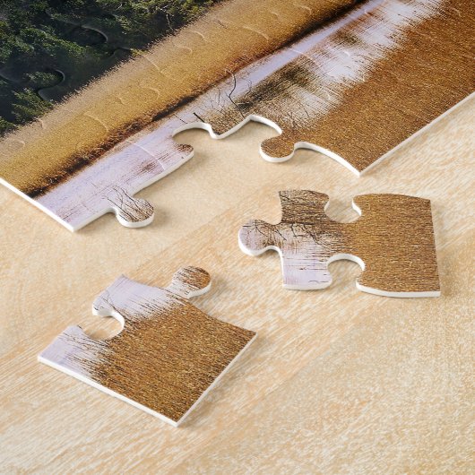 Schilderachtig gebergte Alpine Landschap Legpuzzel (Zijkant)