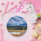 Schilderachtig gebergte Alpine Landschap Papieren Bordje (Feest)