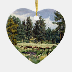 Schilderachtig gebufferd deeg in South Dakota Keramisch Ornament