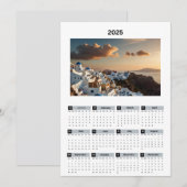 Schilderachtig Griekenland Uitzicht Kalender Programmakaart (Voorkant / Achterkant)