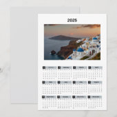 Schilderachtig Griekenland Uitzicht Kalender Programmakaart (Voorkant / Achterkant)