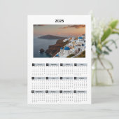 Schilderachtig Griekenland Uitzicht Kalender Programmakaart (Staand voorkant)