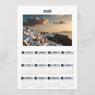 Schilderachtig Griekenland Uitzicht Kalender Programmakaart