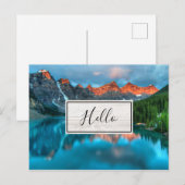 Schilderachtig Hallo berg & meer fotografie Briefkaart (Voorkant / Achterkant)