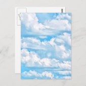 Schilderachtig Happy Sunny Clouds Achtergrond Briefkaart (Voorkant / Achterkant)