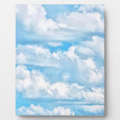 Schilderachtig Happy Sunny Clouds Achtergrond Fotoplaat (Voorkant)