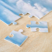 Schilderachtig Happy Sunny Clouds Achtergrond Legpuzzel (Zijkant)