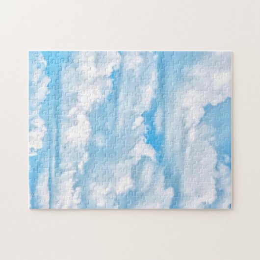 Schilderachtig Happy Sunny Clouds Achtergrond Legpuzzel (Horizontaal)