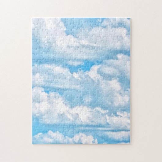 Schilderachtig Happy Sunny Clouds Achtergrond Legpuzzel (Verticaal)