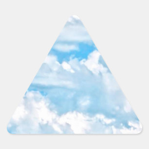 Schilderachtig Happy Sunny Clouds Achtergrond Sticker