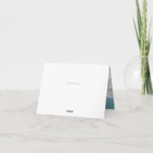 Schilderachtig harten in de Sand Beach bruiloft Da Bedankkaart (Achterkant)