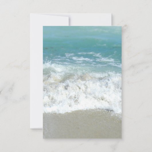 Schilderachtig harten in de Sand Beach bruiloft RS Kaart (Achterkant)