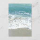 Schilderachtig harten in de Sand Beach Wedding Enc Informatiekaartje (Achterkant)