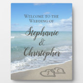 Schilderachtig harten in het zand Beach Weddenscha Fotoplaat (Voorkant)