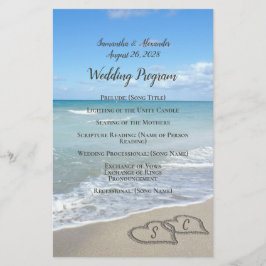 Schilderachtig harten in het zand Beach Wedding Pr