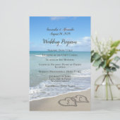 Schilderachtig harten in het zand Beach Wedding Pr (Staand voorkant)