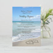 Schilderachtig harten in het zand Beach Wedding Pr (Staand voorkant)