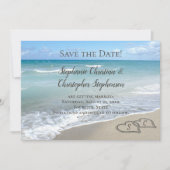 Schilderachtig hartlijnen in de zandBeach sparen d Kaart (Voorkant)