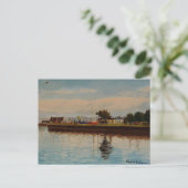 Schilderachtig haven in Galway City, Ierland Briefkaart (Staand voorkant)