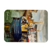 Schilderachtig haven in Galway City, Ierland Magneet (Horizontaal)