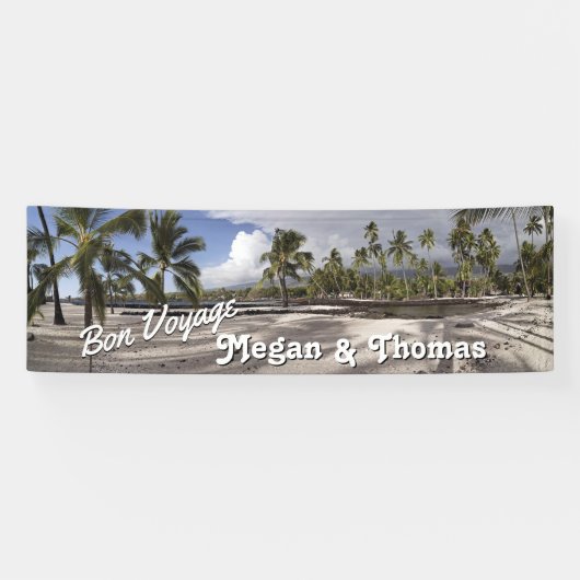 Schilderachtig Hawaii Beach Travel Bon Voyage Goin Spandoek (Horizontaal)