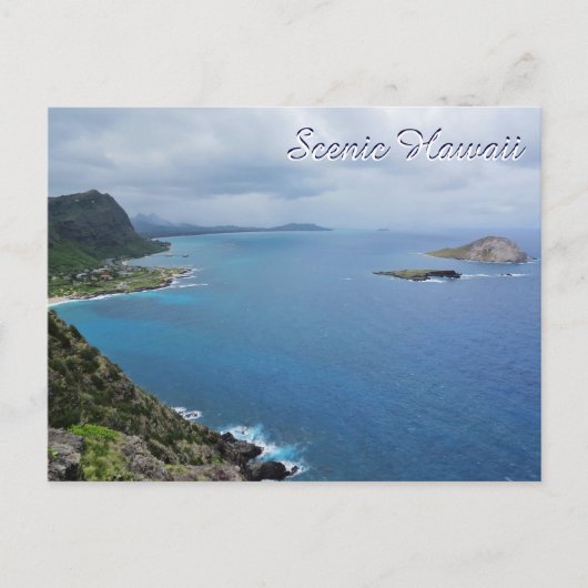 Schilderachtig Hawaii Makapuu Oahu Island Mountain Briefkaart (Voorkant)