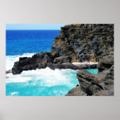 Schilderachtig Hawaiian Coast Uitzicht Poster (Voorkant)