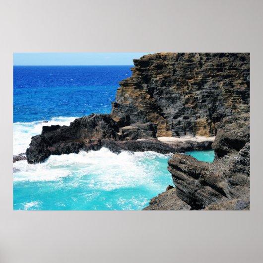 Schilderachtig Hawaiian Coast Uitzicht Poster (Voorkant)