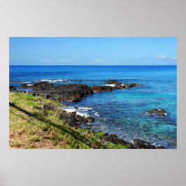 Schilderachtig Hawaiian Coast Uitzicht Poster