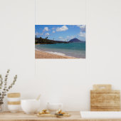 Schilderachtig Hawaiian Coast Uitzicht Poster (Keuken)
