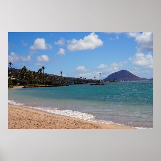 Schilderachtig Hawaiian Coast Uitzicht Poster (Voorkant)