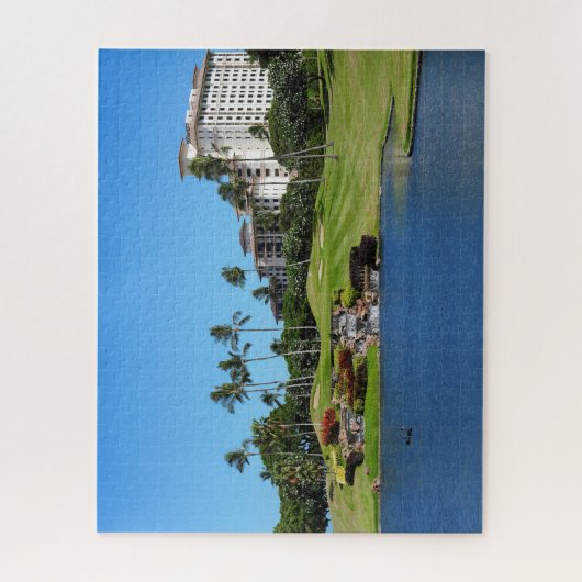 Schilderachtig Hawaiian Golf Course puzzel Legpuzzel (Verticaal)