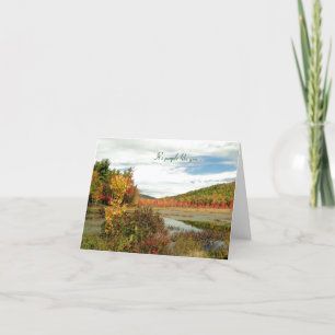 Schilderachtig Herfst - Aangepaste Kaart voor volu