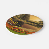 Schilderachtig Herfst in liefdesherfst Rustic Foto Papieren Bordje (Gekanteld)