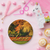 Schilderachtig Herfst in liefdesvullingfoto van br Papieren Bordje (Feest)