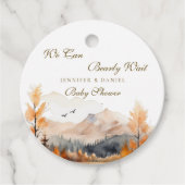 Schilderachtig herfstbos waar we nauwelijks op kun bedankjes labels (Voorkant)