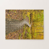 Schilderachtig herfstwandeling in de Bossen Natuur Legpuzzel (Horizontaal)