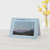 Schilderachtig heuvellandschap voor mannen kaart (Gele Bloem)