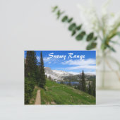 Schilderachtig Hiking Snowy Range Mountain Summit  Briefkaart (Staand voorkant)
