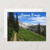 Schilderachtig Hiking Snowy Range Mountain Summit  Briefkaart (Voorkant / Achterkant)