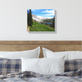 Schilderachtig Hiking Snowy Range Mountain Summit Canvas Afdruk (Insitu (Slaapkamer))