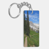 Schilderachtig Hiking Snowy Range Mountain Summit  Sleutelhanger (Voorkant Links)