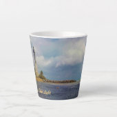 Schilderachtig Hillsboro Inlet Light Latte Mok (Voorkant)