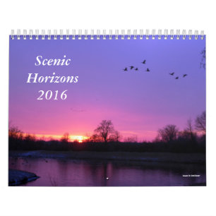 Schilderachtig horizont, 2016 kalender