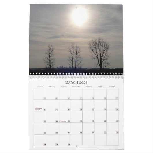 Schilderachtig horizont, 2016 kalender (Mar 2026)