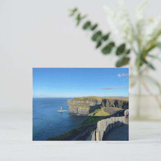 Schilderachtig Ierland Cliffs of Moher Feestdagenkaart (Staand voorkant)